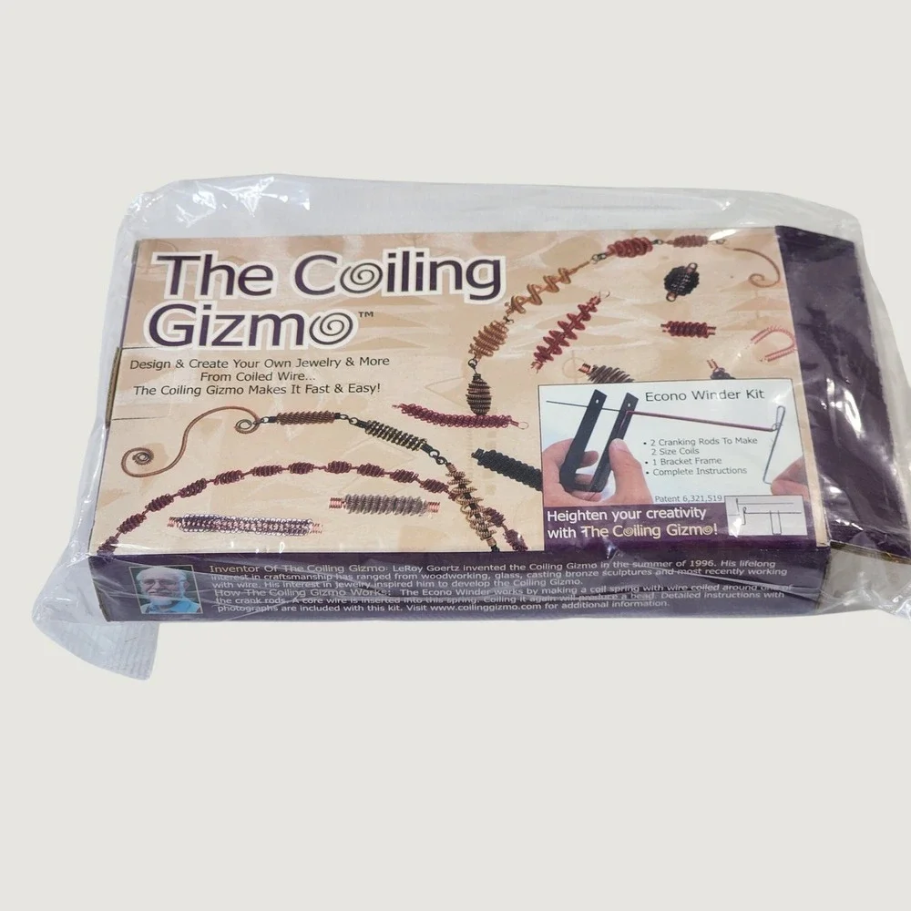 The Coiling Gizmo Econo Winder Kit OS Purple Wire Jewelry Making Tool